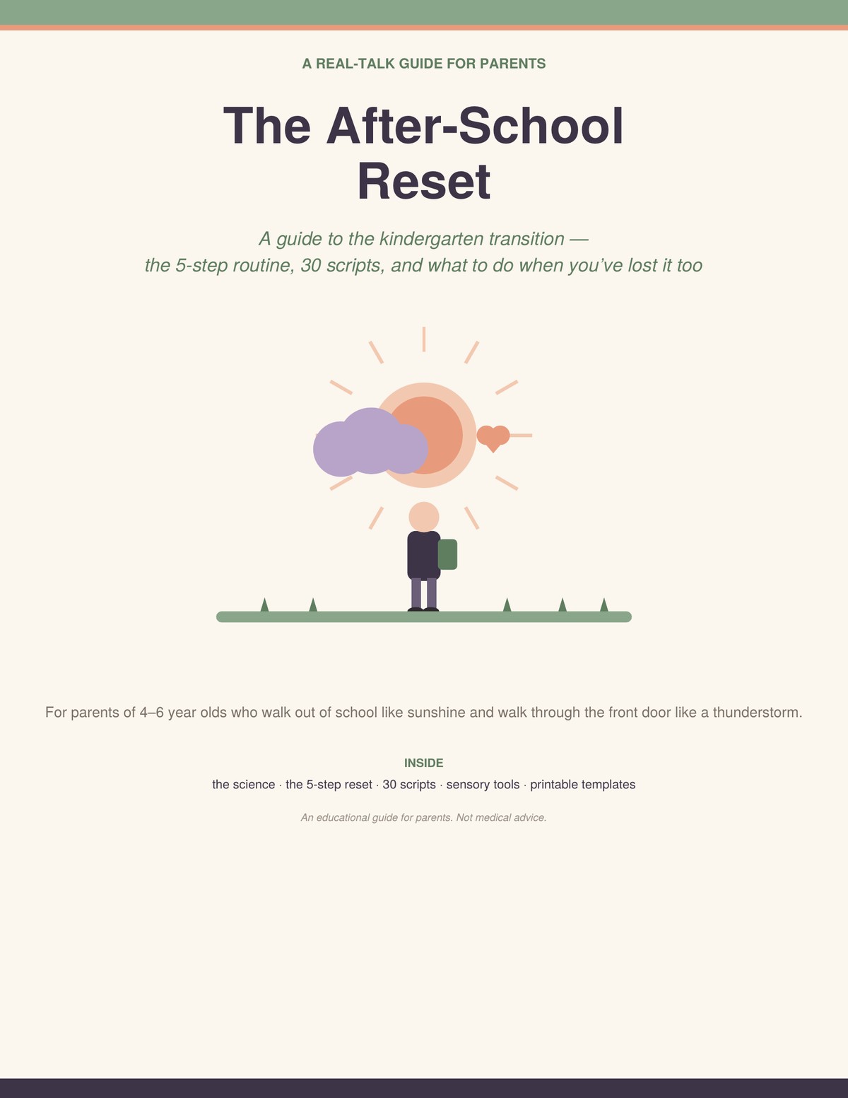 After-school meltdown guide cover — the back-to-school reset for ages 4–6