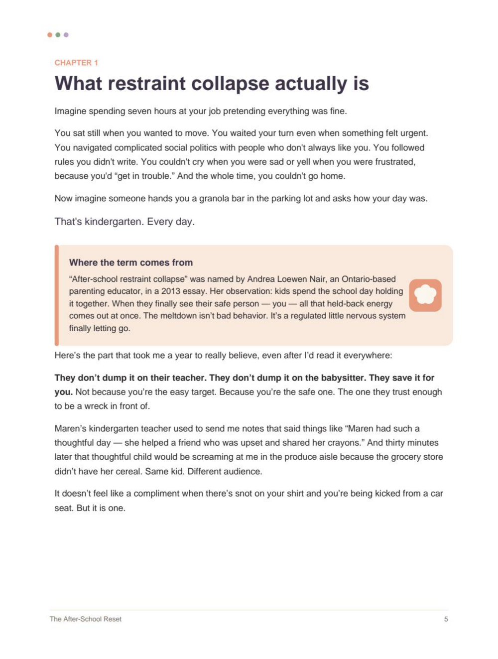 Chapter 1 — what restraint collapse actually is